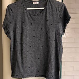 Goldie Charcoal Star Pattern Tee